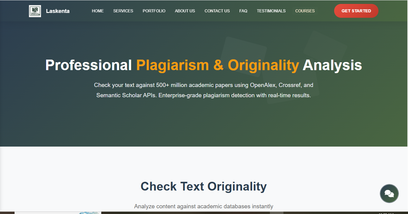 Professional Plagiarism Checker - Originality analysis tool